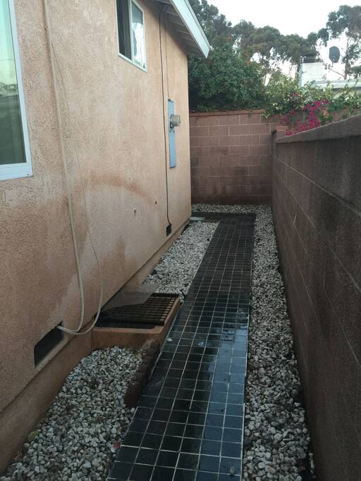 private entryway. (please knock on the door front door first unless we have previously arranged for self check in)