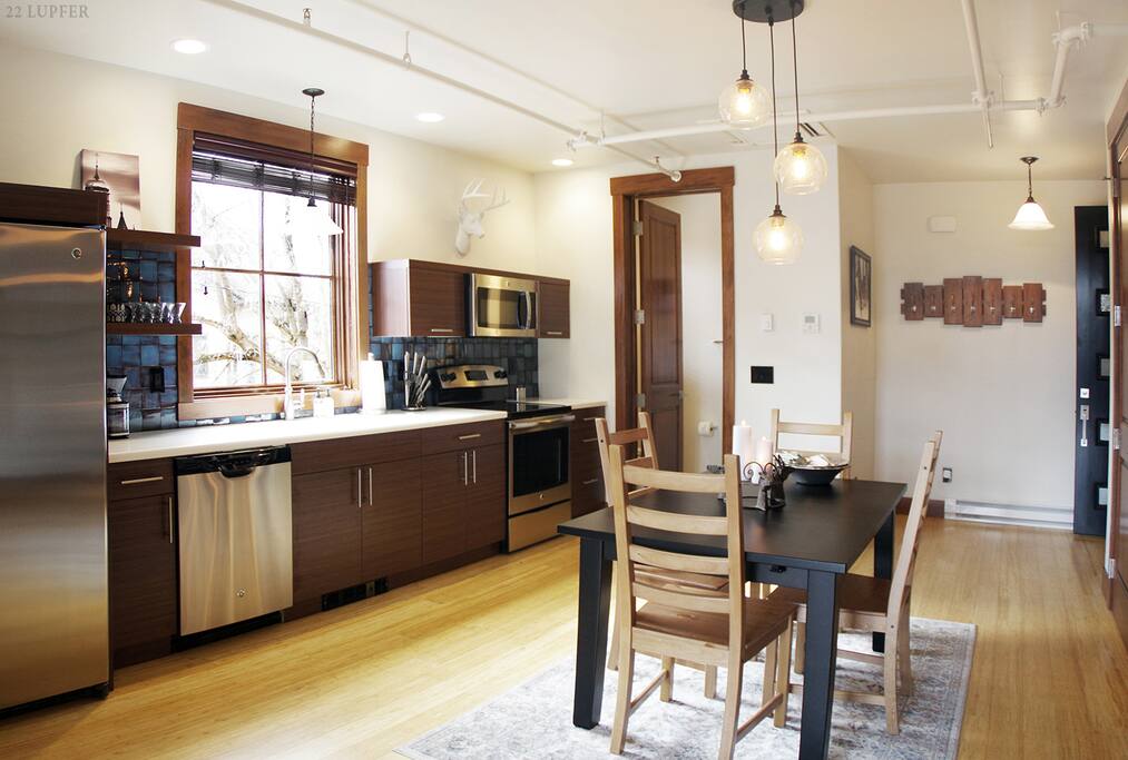 Kitchen and dining room
