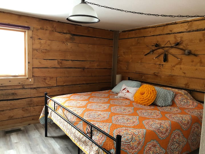 Large king bed in master bedroom upstairs