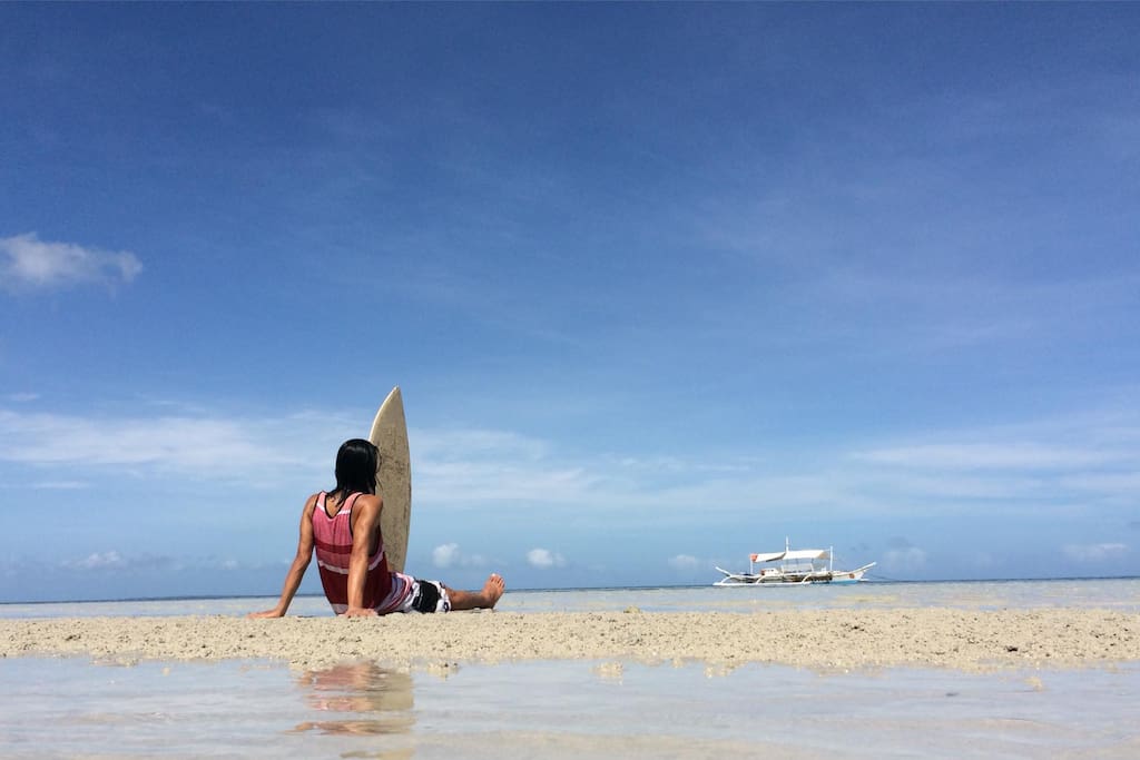 Low tide powdery sandbars