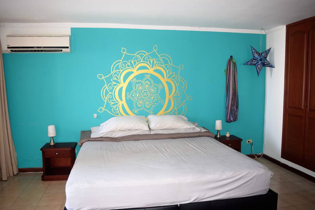 Main bedroom - king size bed and hammock