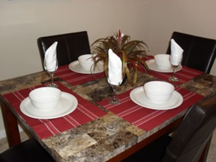 Eat home cooked meals in your very own apartment.