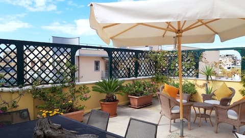 Apt on 2 floors with terrace