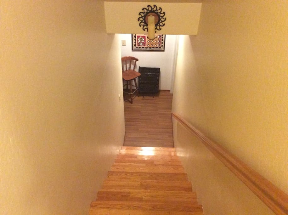 This it the stairway leading to the private room