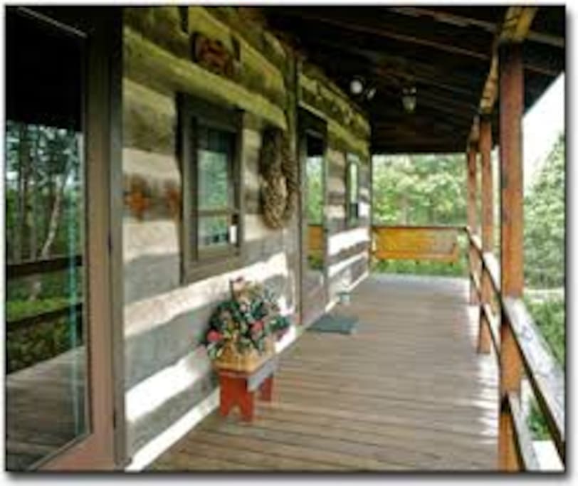 Relax in the porch swing or the hammock in the yard and breathe in the fresh country air.