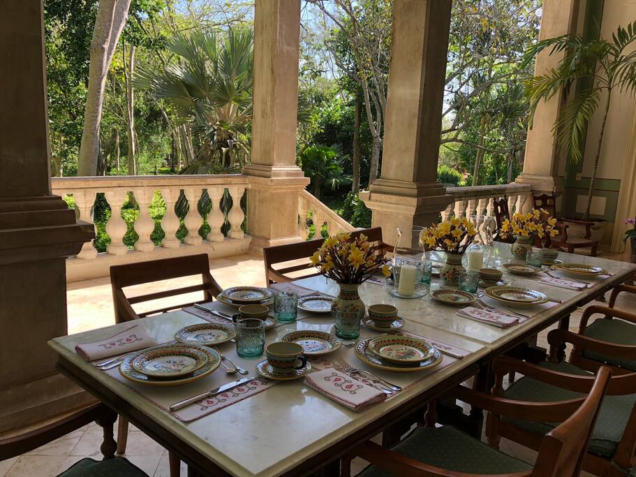 Outside dinning room