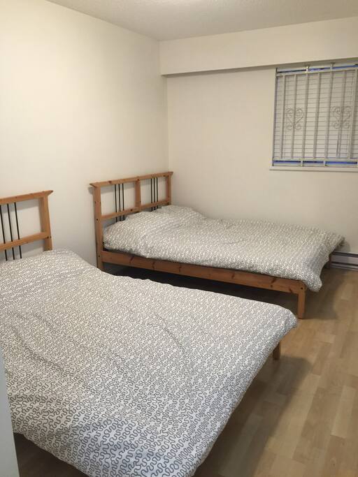 Clean two double size bed!