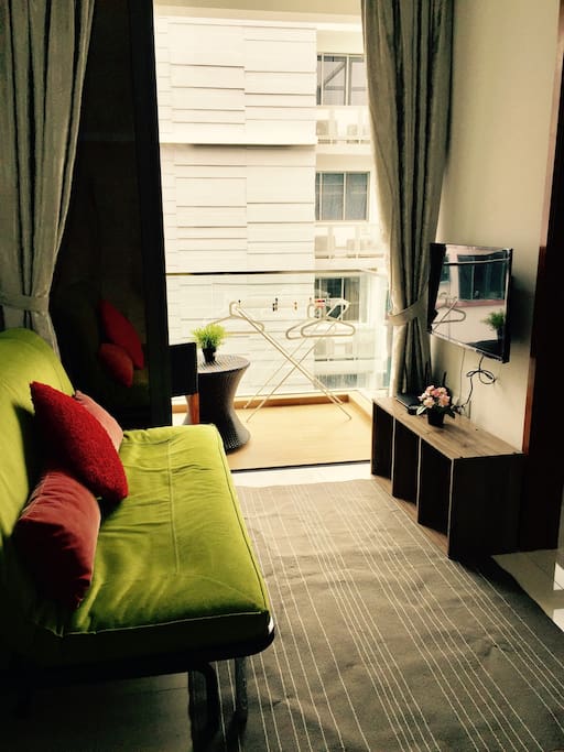 Living room with balcony 客厅阳台