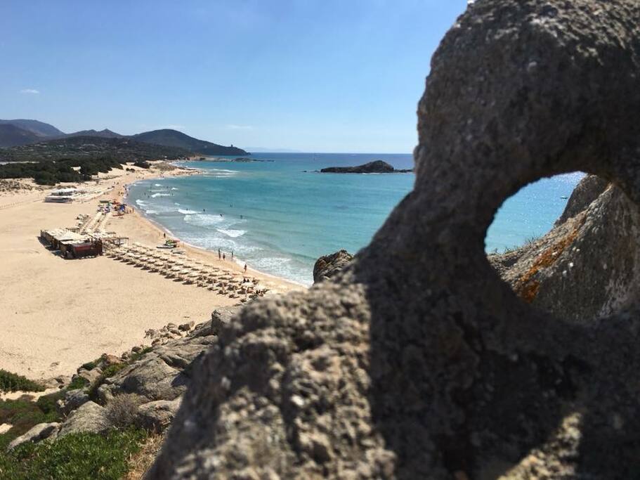 Spiaggia Su Giudeu 800 metri