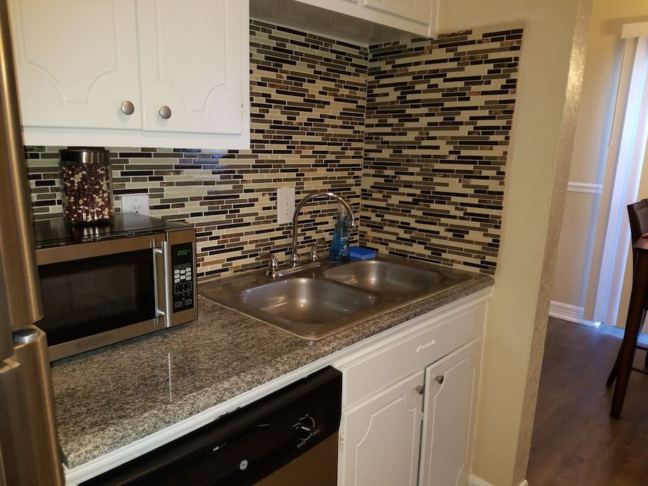 Granite countertops and Back splash