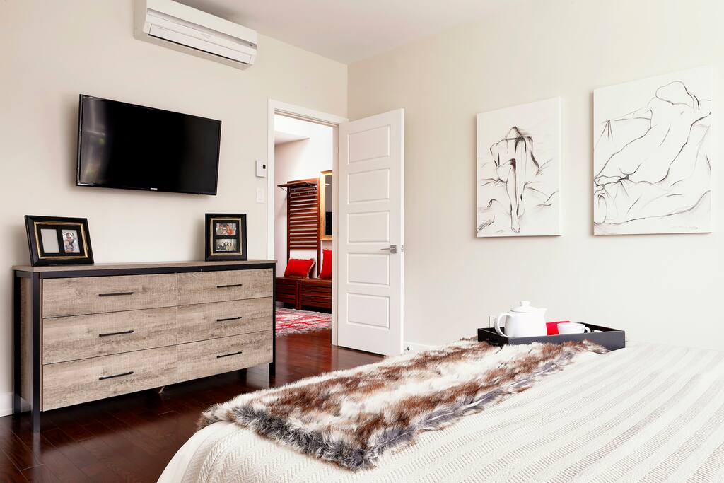 Master Bedroom with Flat Screen TV
