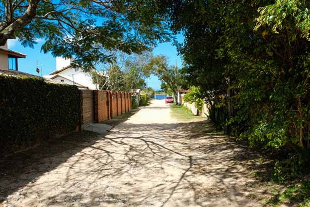 The studio is situated in a very quiet street...
