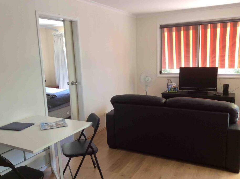 Living room with sofa bed
