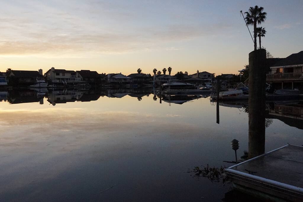 Morning calm and tranquility from the dock