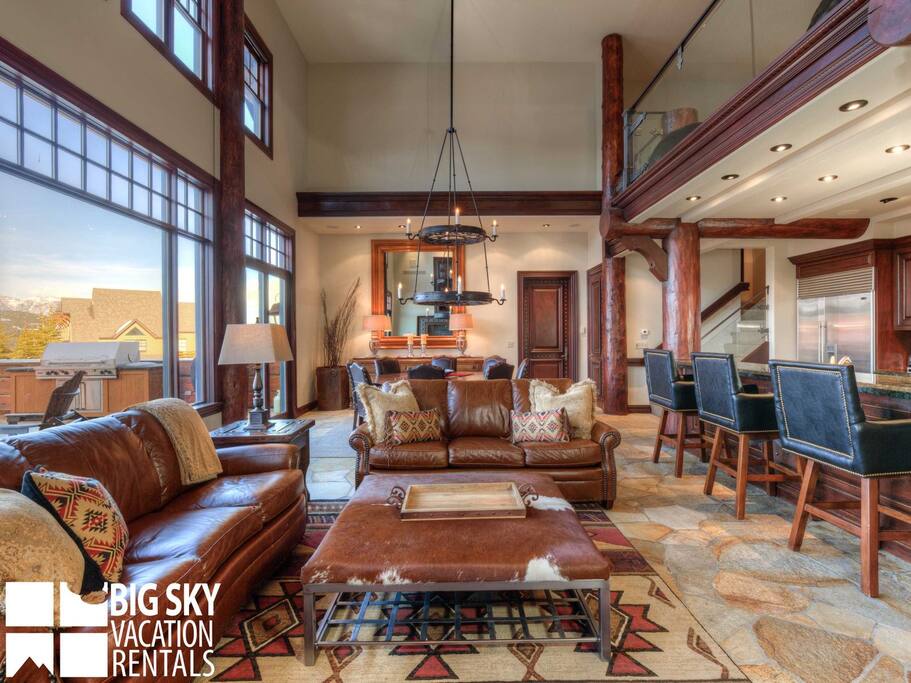 Big Sky Resort, Moonlight Penthouse 2, Living, 2