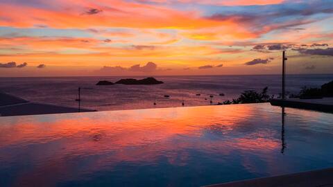 Beautiful luxury villa 3ch  + sunset