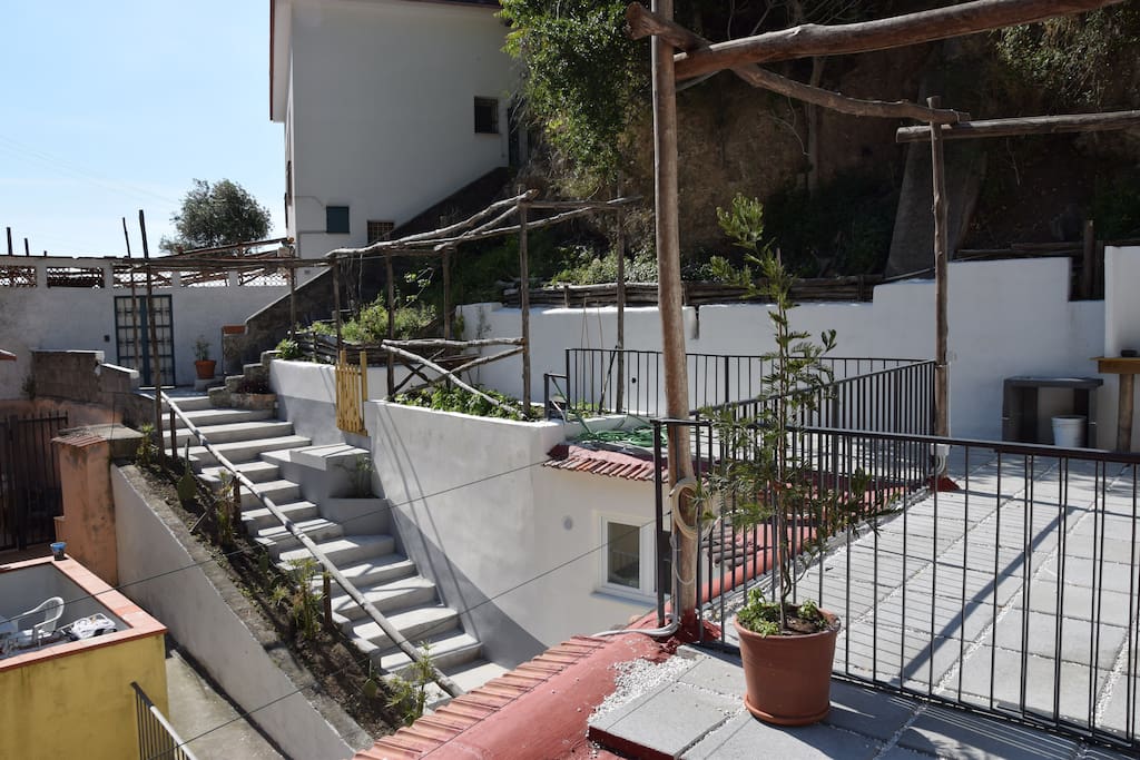 The roof terrace of the house