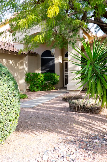 Warm & cozy entry.