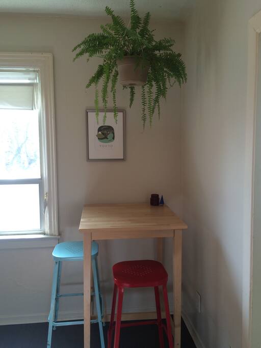 Bright eating area