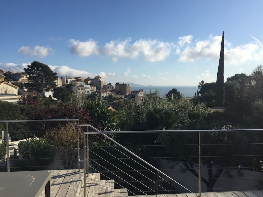 Vue mer du balcon,