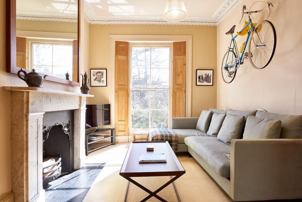 Two chic living areas...