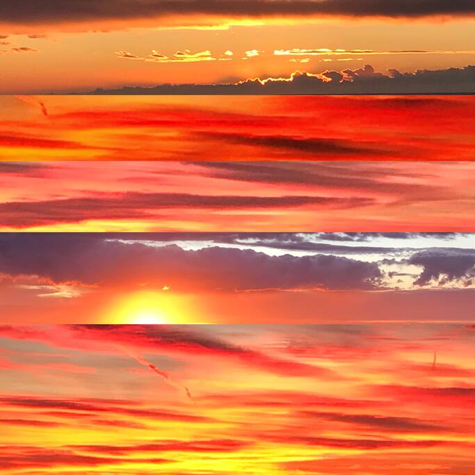 sunrise from the balcony