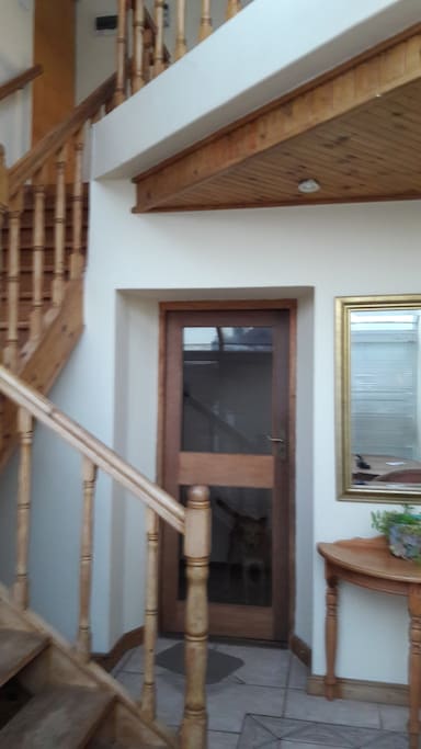 Entrance and stairs up to the loft.