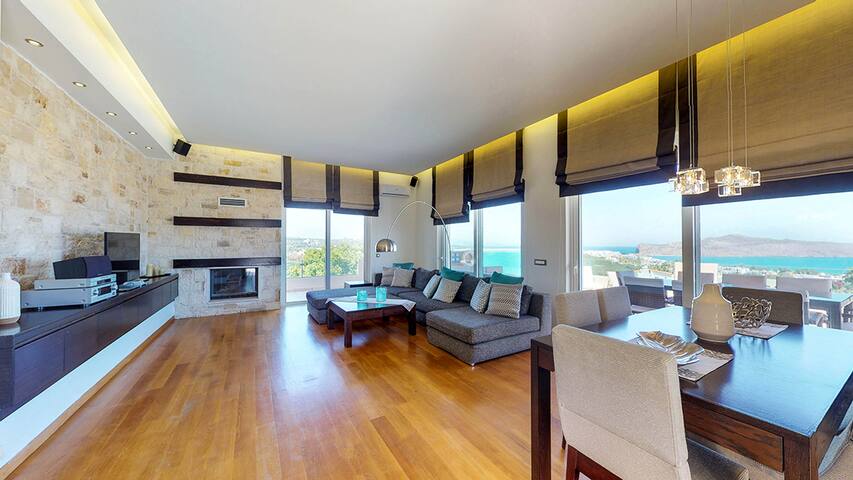 Lofos Village, Deluxe Villa seaview,glass pool gallery image 3