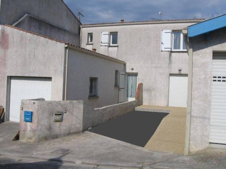 la façade et le garage