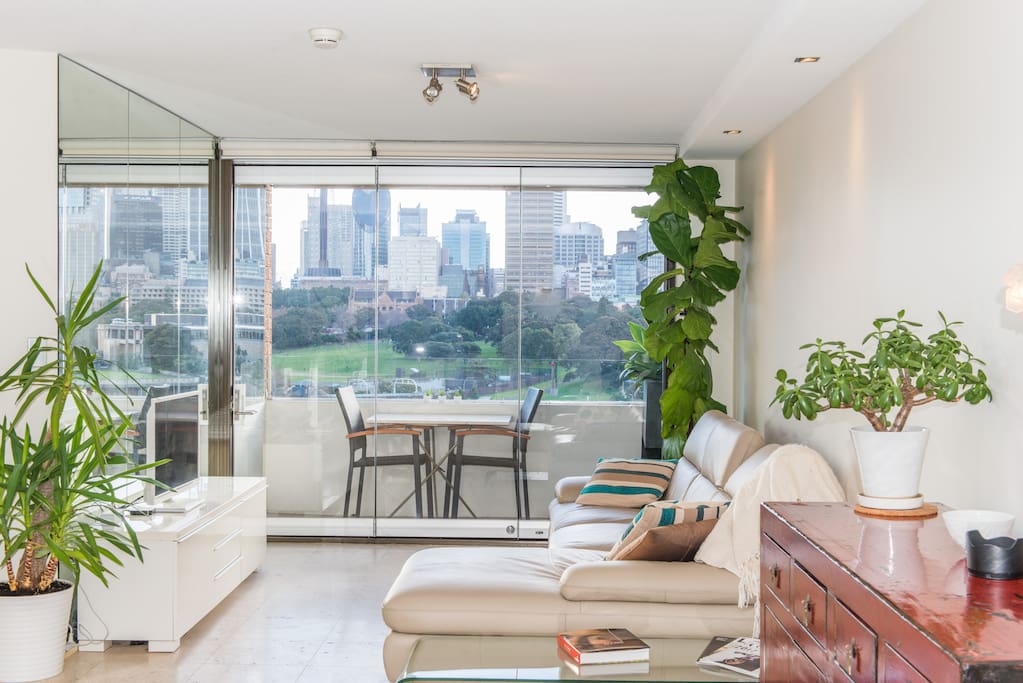 Stunning Views from the open plan living area w balcony.