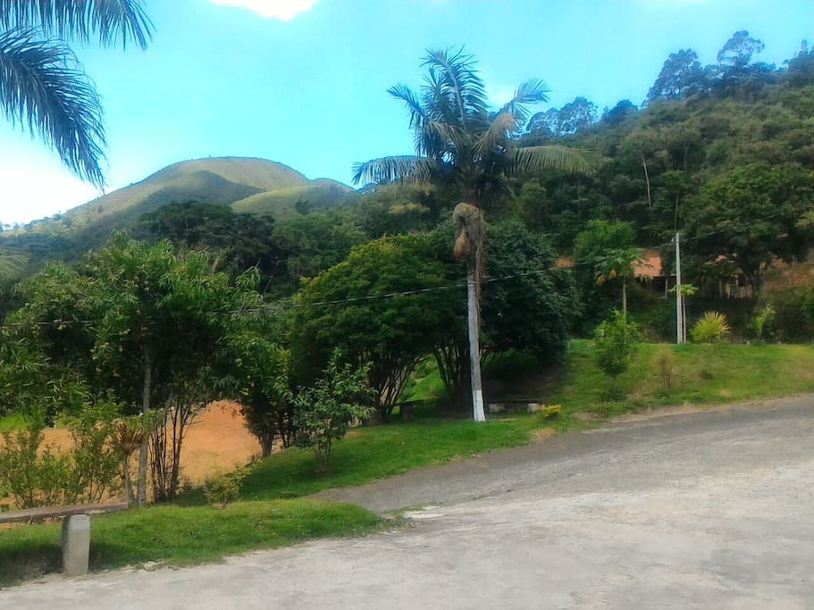 Vista das Montanhas, de uma das janelas dos nossos chalés