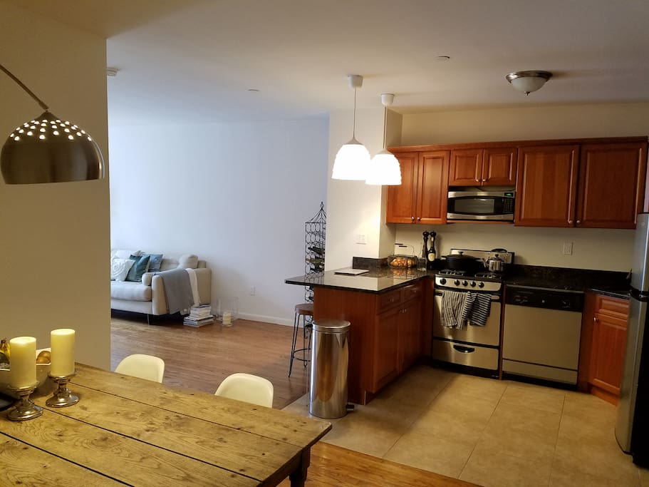 Dining and kitchen