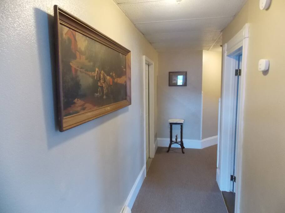 Hall from office to Beds 2,3, Bath, Kitchen, Dining