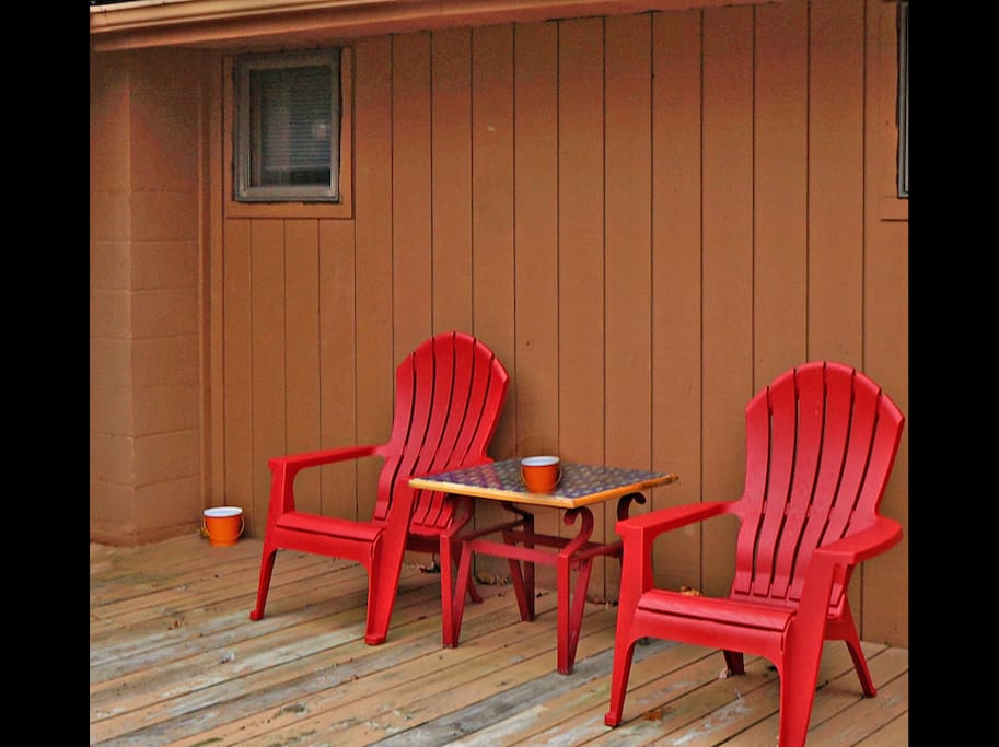 Back deck.
