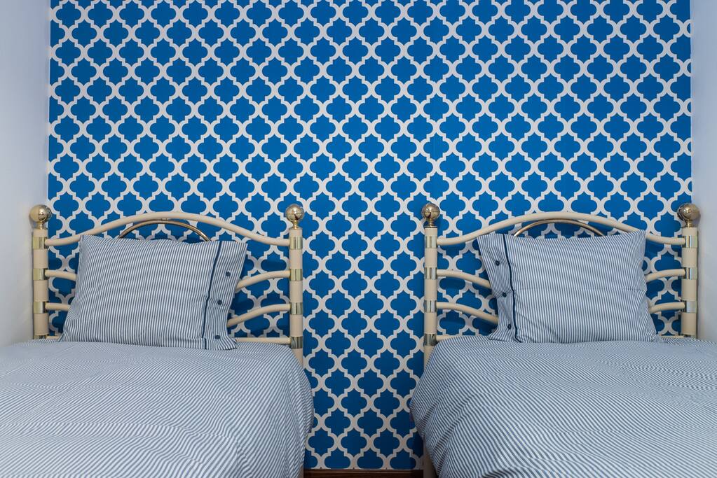 two beds bedroom