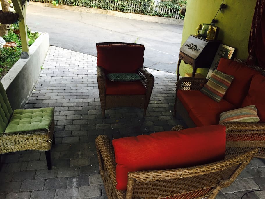 Nice patio where you can hang out