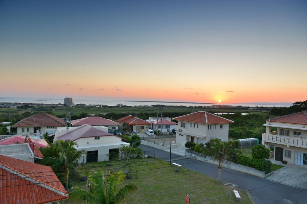 慢慢欣賞夕陽西下