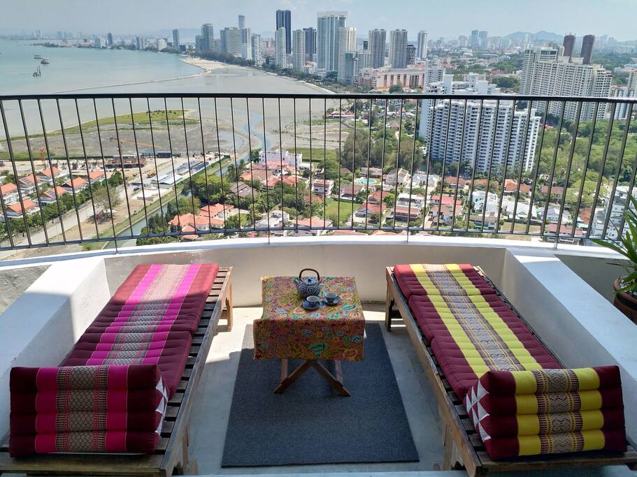 Enjoy the view and tea or glass of wine after hard day out