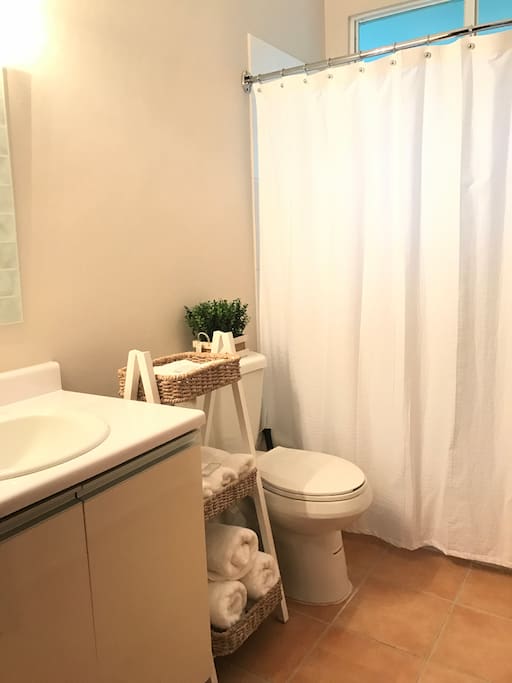 Private Fully equipped Bathroom.
