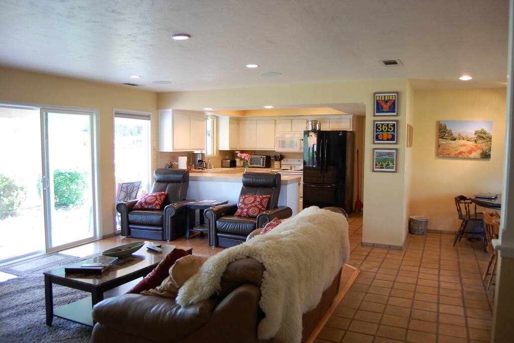 Family room and Kitchen