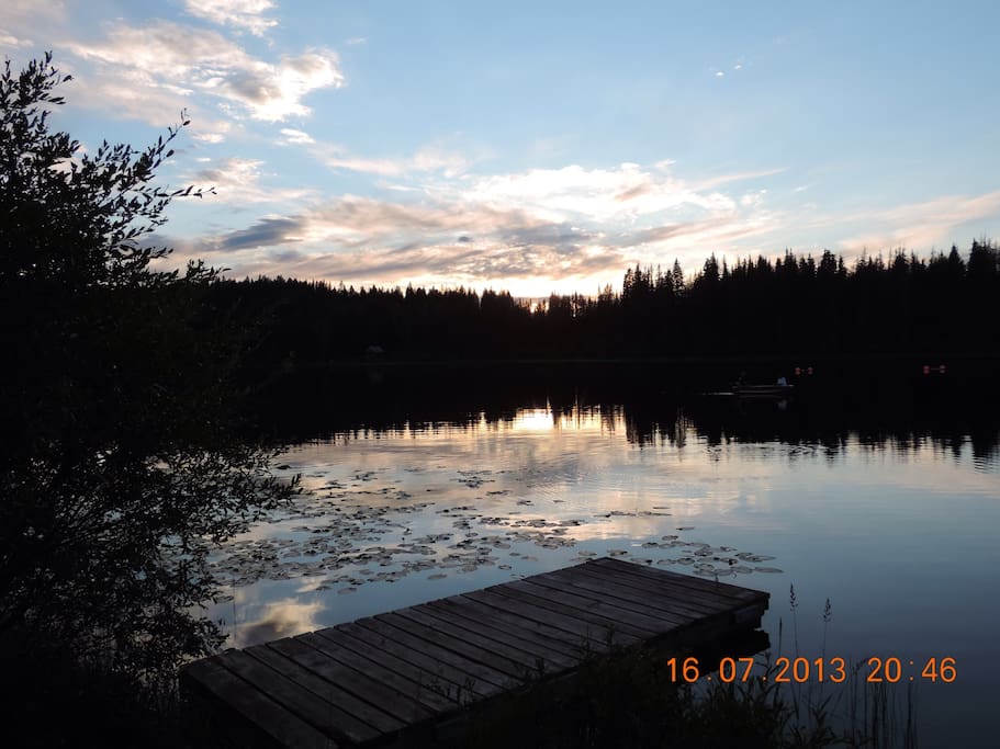 A typical Higgins Lake evening