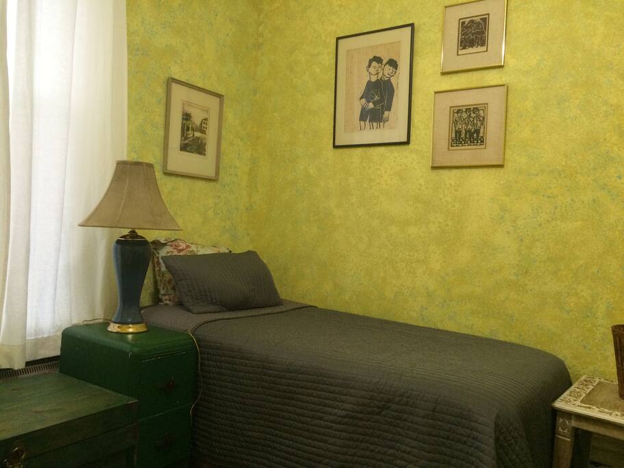 Second twin with lamp and outlets