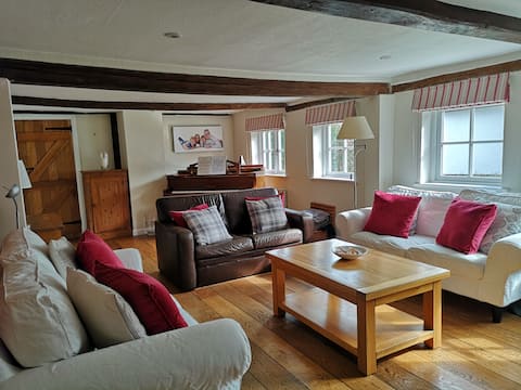 Popular Airbnb listing: Fab outdoor seating, walk to gastro pub, kids toys in Farnham