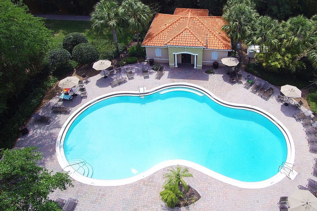Compass Bay Resort Pool DroneView