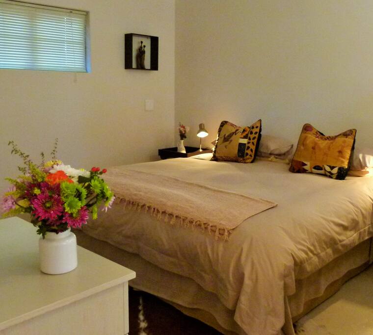 King size bed (or twin beds) for a good night's rest