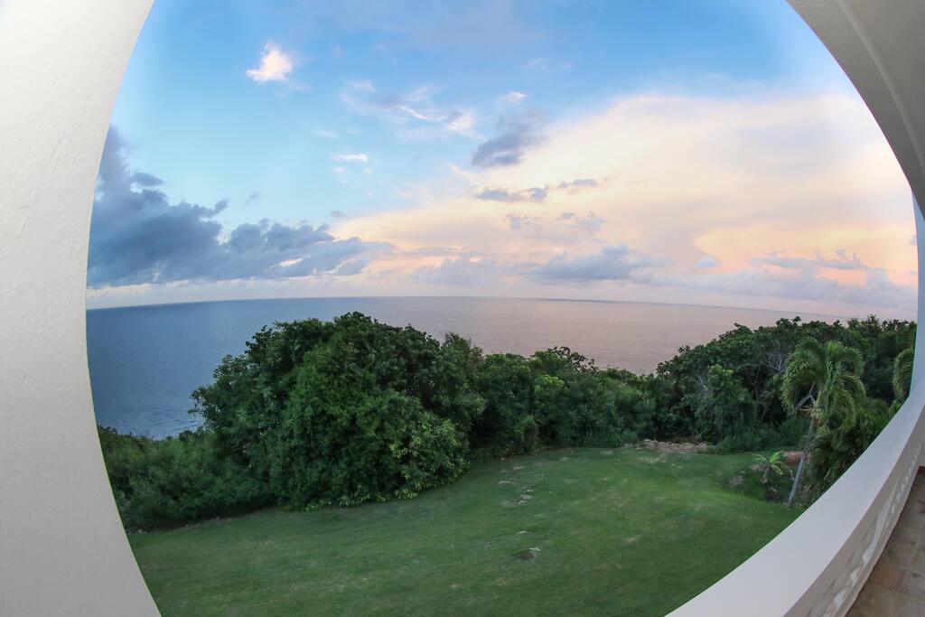 Back yard and Atlantic Ocean
