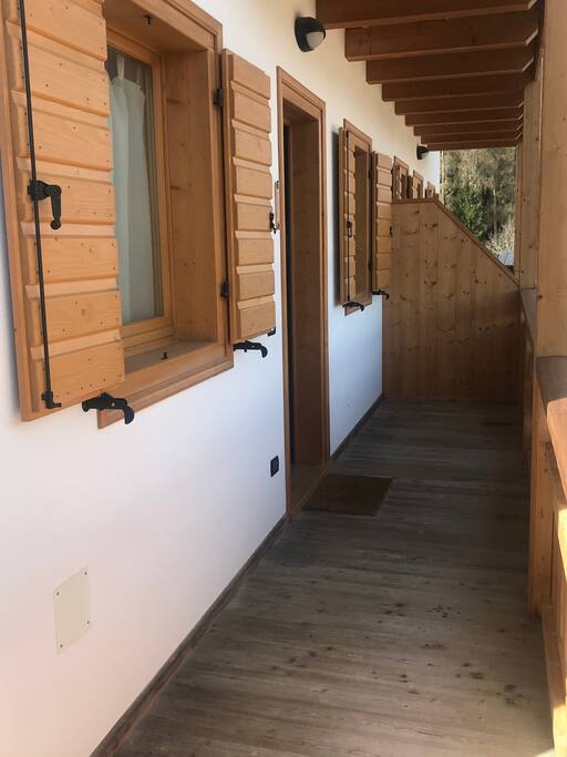 Terrazzo completamente in legno