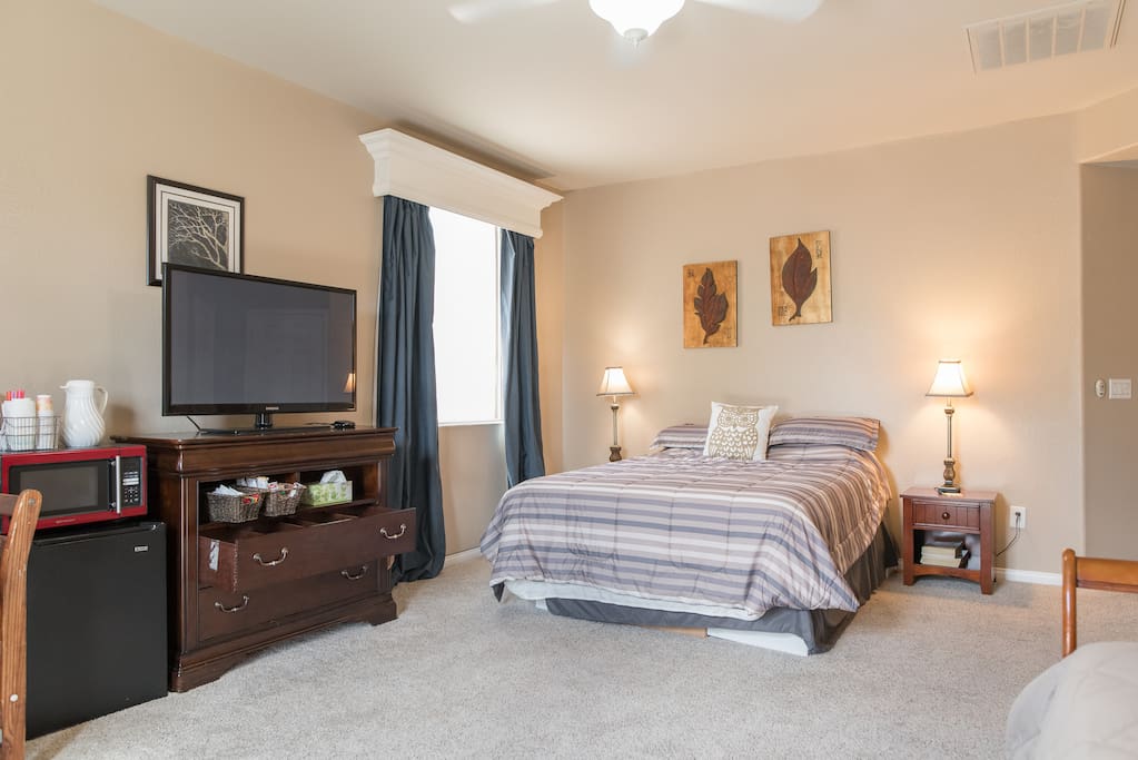 over 400 sq feet for you to relax in.