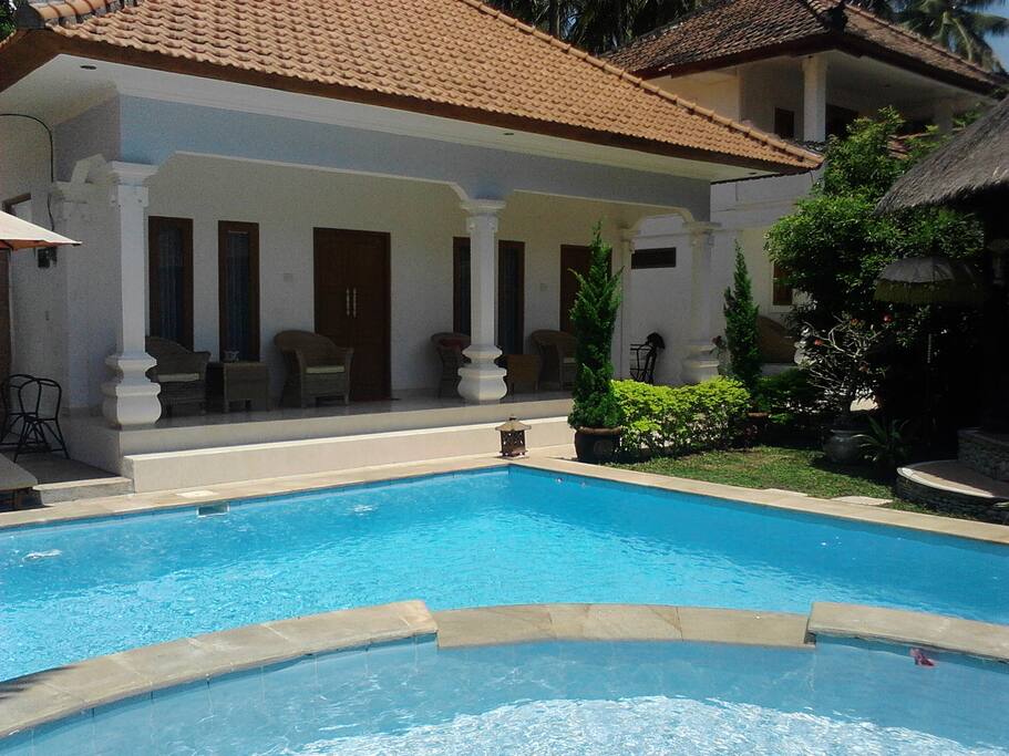2 rooms by pool