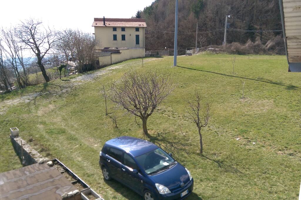 Strada di accesso alla casa privata